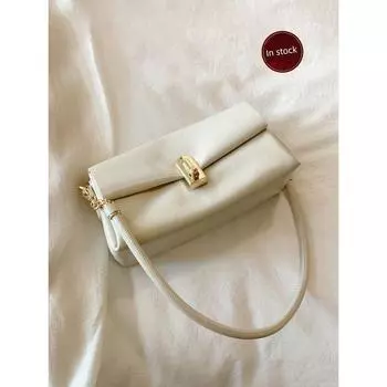 Nanfeng Chio2nd Multi-Layer White Qiao One Shoulder Bag Women s Classy Sentong Qin French Stick Underarm Bag Messenger Bag Beige