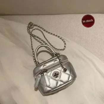 Nanfeng Small Bag Satchel Chain Shoulder Camellia Small size Starlight Silver