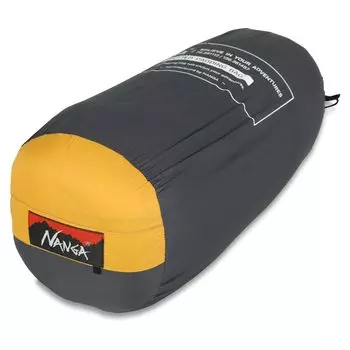 Спальный мешок NANGA, мешок-мешок в горошек, тип «мумия», мешок-мешок с горошек, желтый/серый