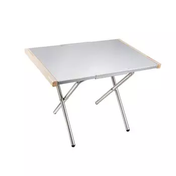 NANGGEAR Стол для костра Стол для костра из нержавеющей стали с тиснением 20113(Т-370) серебряный
