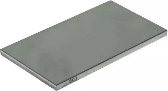 Naniwa Kogyo DR-0106 Квадратный точильный камень для столовых приборов, алмазный квадратный точильный камень, 5,3 дюйма (135 мм), #600, керамика, карбид, нержавеющая сталь и т. д.