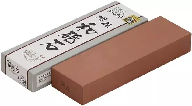 Naniwa Polishing Industry Sakai Den Wa Средний точильный камень для нержавеющей стали Сантоку и кованых ножей (НАНИВА) Точильный камень, #1000, Маленький, WSD-03,