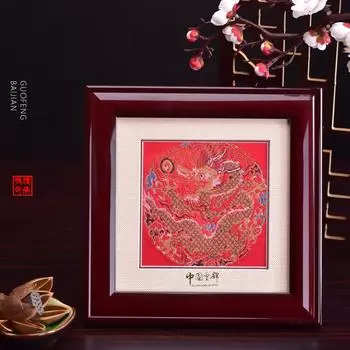 Нанкин Yunjin Рамка Картина Украшение дома Рекомендуемые Туризм Сувенир Фотогалерея Украшение Домашнее украшение Фоторамка Китайская живопись