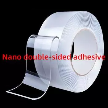Нано бесшовный прочный двусторонний клей, прозрачный водостойкий волшебный клейкий пластырь, настенное крепление, двустороннее устройство для хранения 2cm+3m length