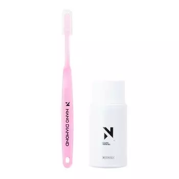 NANO DAIAMOND SNMD Nano Diamond Toothpaste Gel Toothbrush Clear Pink +