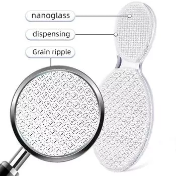 Nano Glass Exfoliate Foot Hard Dead Skin Pedicure Remover Scrubber Peeling Artifact Peeling Nano Foot Plate File Pedicure Tools