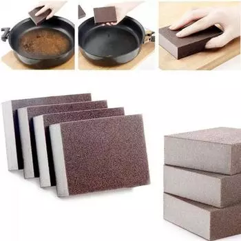 Нано-губка, волшебный ластик для удаления ржавчины, чистка, хлопковая наждачная губка, меламиновая губка, кухонные принадлежности 1 Pcs