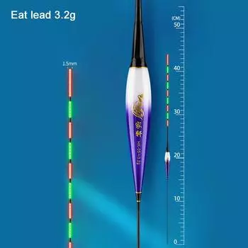 Nano Light Float Slip Drift Tube Rock fishing Floats New Electronic Fishing float Night fishing eat lead 3.2g