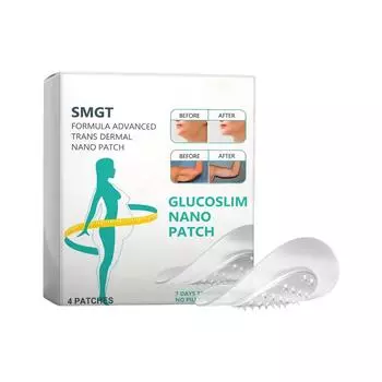 Nano Micro Needle Plaster, Micro Needle Plaster для похудения, укрепляющий пластырь для улучшения состояния кожи (4шт/1коробка) One Size белый