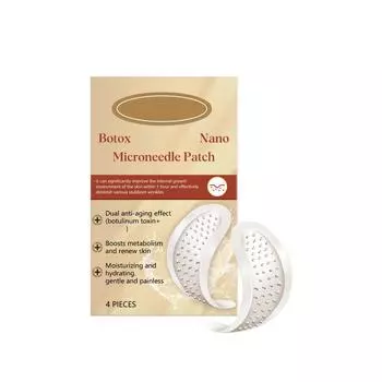 Нано микроигольные патчи Укрепляют, Выравнивают тон кожи, Для лица и тела, Антивозрастные, Укрепляющие и лифтинговые микроигольные патчи One Size