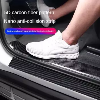 Нано-наклейки из углеродного волокна для автомобиля, защитная лента для самостоятельной работы, авто на порог, боковое зеркало, лента против царапин, водонепроницаемая защитная пленка