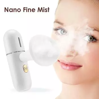 Нано-распылитель для лица, туман-спрей, увлажняющее устройство для глаз, портативный распылитель, распылитель для лица, снимает усталость, снимает сухость, уход за глазами spain белый