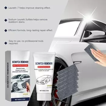 Nano Sparking Cloth Car Scratch Remover Простая паста для ремонта царапин на автомобиле с нано