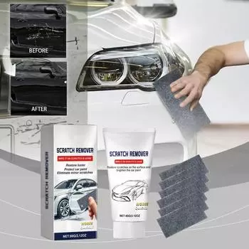 Nano Sparking Cloth Средство для удаления царапин на автомобиле Паста для ремонта царапин на автомобиле с Nano Sparking Cloth для полировки и защиты лакокрасочного покрытия