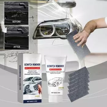 Nano Sparking Cloth Устранитель царапин на автомобиле Простая паста для ремонта царапин на автомобиле с Nano Sparking Cloth для полировки царапин на автомобиле Воск для защиты краски A