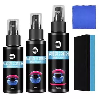 Нано-спрей для ремонта царапин на автомобиле 30/100 мл, гидрофобный полироль против царапин, нано-покрытие, средство для ухода за лакокрасочным покрытием автомобиля, полированное покрытие 30ml