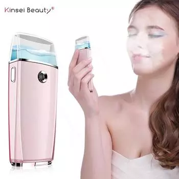 Нано-спрей, пополнитель воды, портативный портативный увлажнитель, увлажняющий инструмент, многофункциональное устройство для ухода за лицом, косметическое устройство розовый