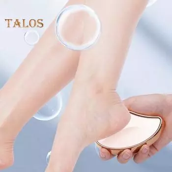 Нано-стеклянная пилка для ног, профессиональный скребок для пяток, скребок для ног, удаление омертвевшей кожи, влажный и сухой педикюр, полировщик для мягких ног, регулярное использование шампанского