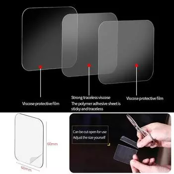 Nano Tape Double-Sided Non-Marking Wall Sticker For Hooks Powerful Sticker Multifunctional Bathroom Sticky Anti-Slip Wall Pads as pictured