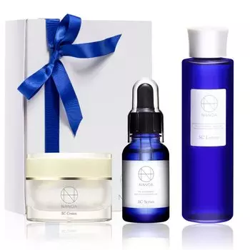 NANOA Skin Care Gift Human Stem Очень привлекает увлажняющий Старение Сделано в Японии Увлажняющий (Наноа) Набор, Клетки, Врачи, EGF, Уход, Валентина, белый