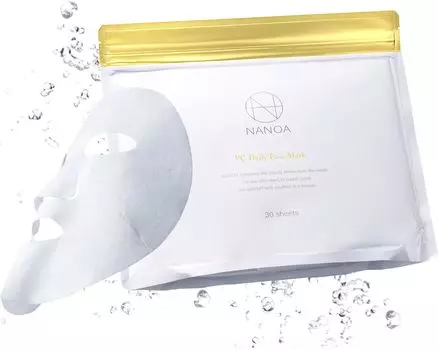 NANOA Vitamin C Daily Face Human Stem Cell Sheet, который очень популярен среди Vitamin C Pore Aging High Quality Face 30 2 пакета в наборе (Наноа) Пакет, Маска,