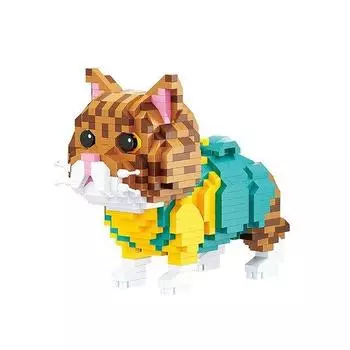 Nanoblock Baby Suspender Cat 846 Pieces (PCS)