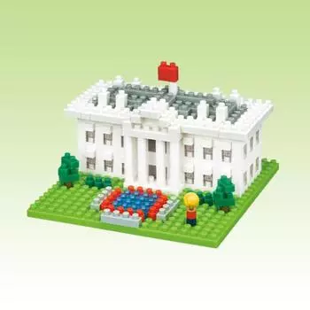 Nanoblock Белый дом, корейская популярная марка Bandai