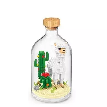 Nanoblock Bottled Cactus Alpaca 543 Pieces (PCS)