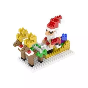 Nanoblock Christmas Santa Sleigh 166 pieces (PCS)