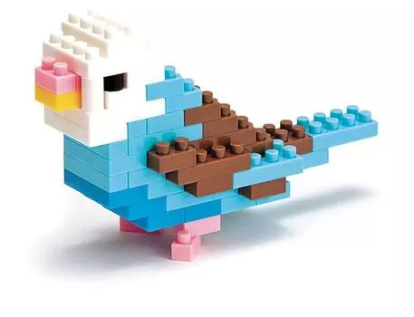Nanoblock Collection Budgerigar Blue Opaline [Item]