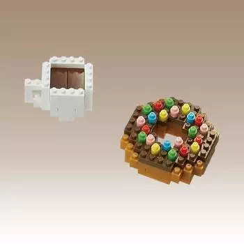 Nanoblock Donuts & Coffee, Korean popular bandai