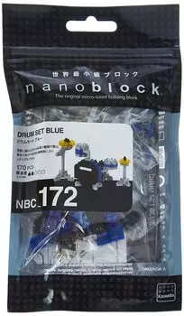 Nanoblock Drum Set Blue NBC_172