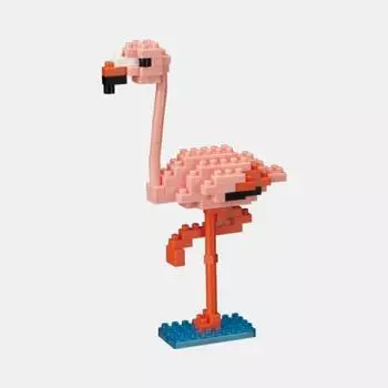 Nanoblock Flamingo, корейская популярная марка Bandai