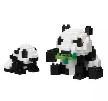 Nanoblock Giant Panda Family NBC_236
