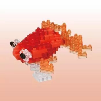 Nanoblock Goldfish Red, корейская популярная марка Bandai