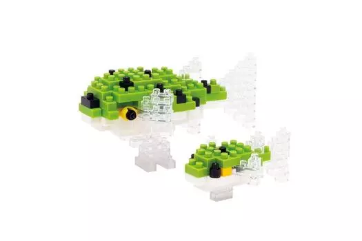 nanoblock green pufferfish