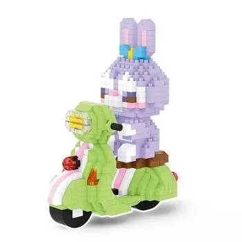 Nanoblock Green Scooter Rabbit 722 pieces (PCS)