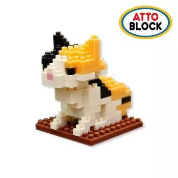 Наноблок пополам с котом