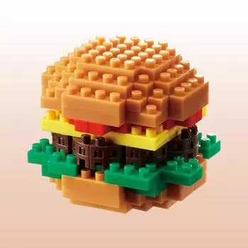 Nanoblock Hamburger, корейская популярная марка Bandai