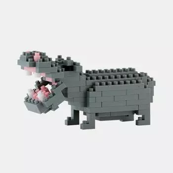 Nanoblock Hippo, корейская популярная марка Bandai