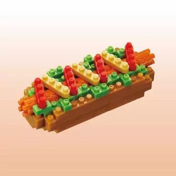 Nanoblock Hot Dog, корейская популярная марка Bandai