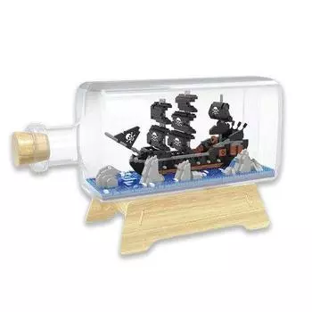 Nanoblock Large Pirate Ship Bottle 1226 Pieces (PCS)
