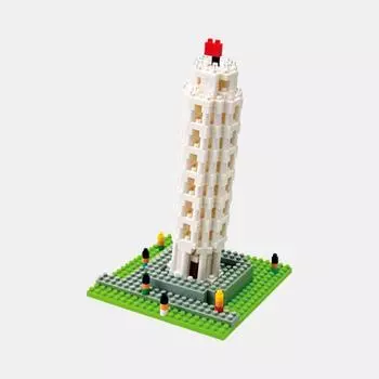 Nanoblock Пизанская башня, корейская популярная марка Bandai