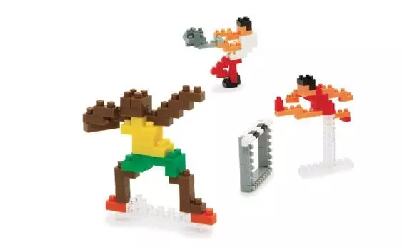 Nanoblock Makoto Ozu Athletics Throw Hurdles (Hammer & & Sprinter)