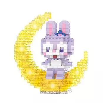 Nanoblock Mini Moon Фиолетовый Кролик 366 деталей (PCS)