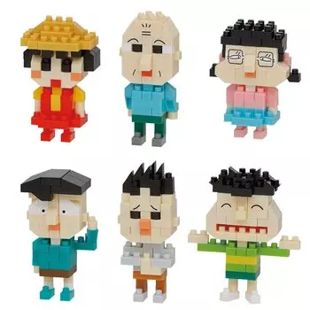 Nanoblock Mini Nano Чиби Маруко-чан, том 2 (BOX) NBMC30S 1BOX 6 шт., всего 6 типов