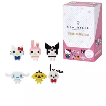 Nanoblock Mini Nano Sanrio Персонажи 1BOX 6 Всего 6 типов NBMC_04S = штук,