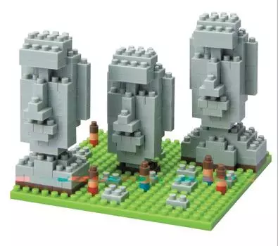 nanoblock Moai statue of Easter Island