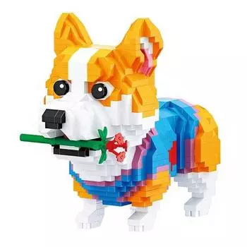 [Nanoblock-My Pet] BA Baby Welsh Corgi BA Animal Block, смешанные, популярные корейские игрушки
