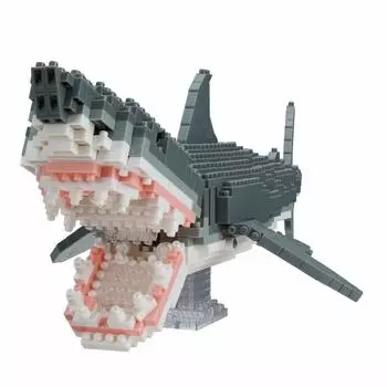 nanoblock Nanoblock Animal DX Great White Shark NBM-027 серый